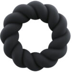 Rocks-Off - Twist Black Silicone Masturbator Ring