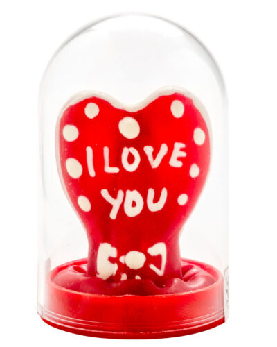 Condomerie - Handpainted Novelty Condoms Heart - I Love You Model 1