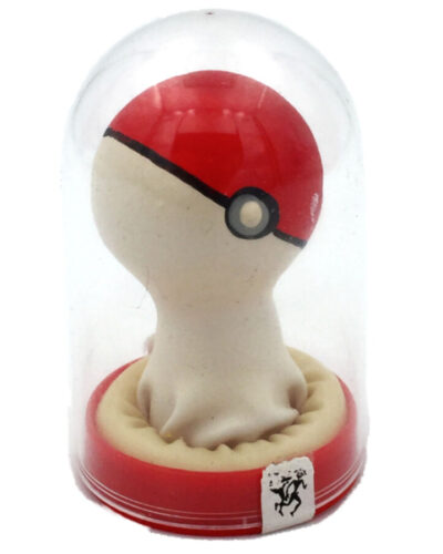 Condomerie - Handpainted Novelty Condoms Pokeball Red-White
