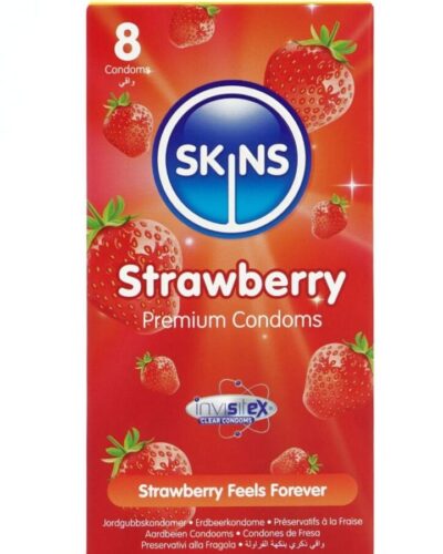 Skins - Strawberry Premium Condoms Pack 8