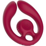 Snail Vibe - Gizi Duo Couples Stimulator Remote Control Burgundy