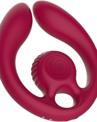 Snail Vibe - Gizi Duo Couples Stimulator Remote Control Burgundy