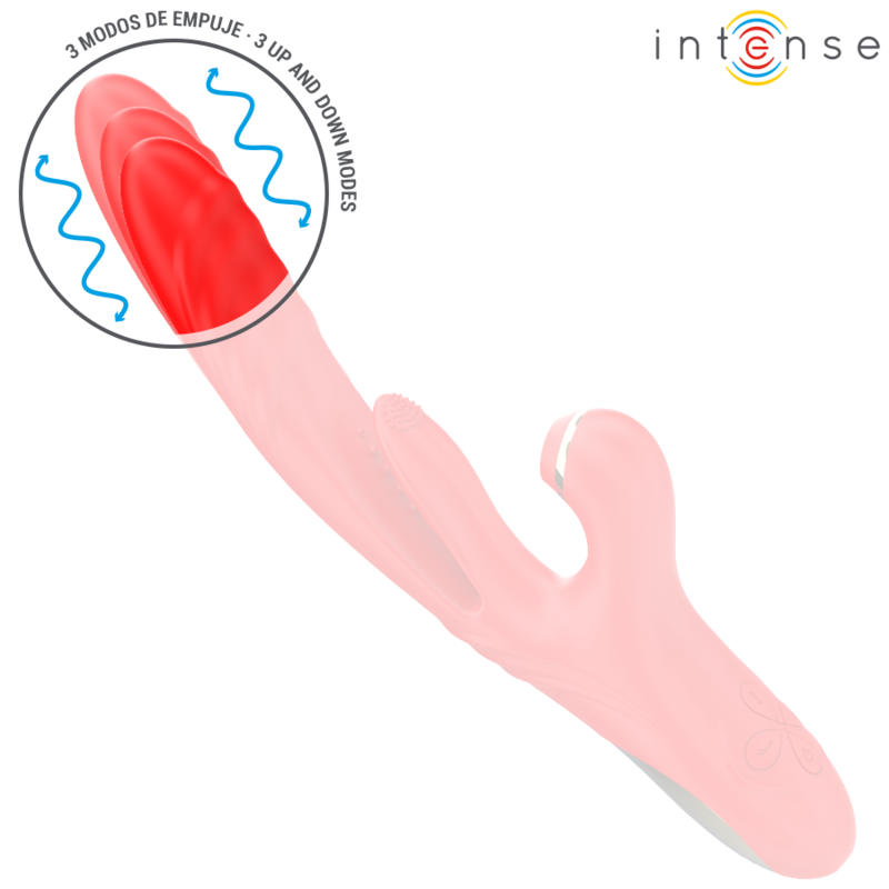 Intense - Karol Multifunction Vibrator Thrust Stimulation Stimulating Waves Red - Image 5