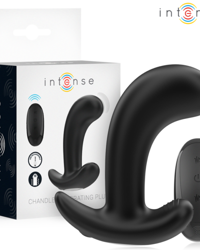 Intense - Chandler Anal Plug 10 Vibrations Black Remote Control