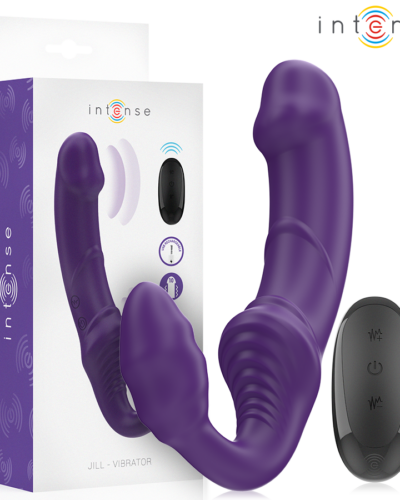 Intense - Jill Double Vibrator 20 cm Purple Remote Control
