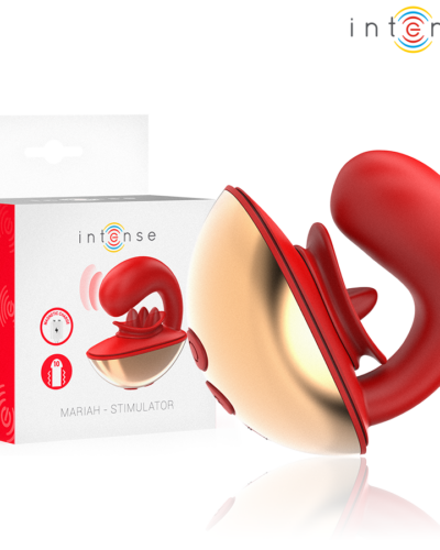 Intense - Mariah Vibrator  Stimulator In U Shape 10 Vibrations Red