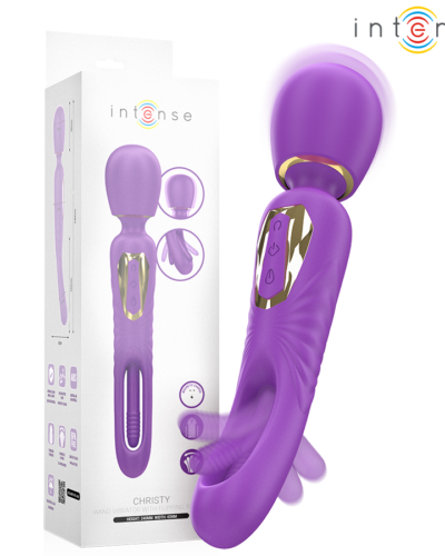Intense - Christy Vibrating Wand With Flipping Tongue