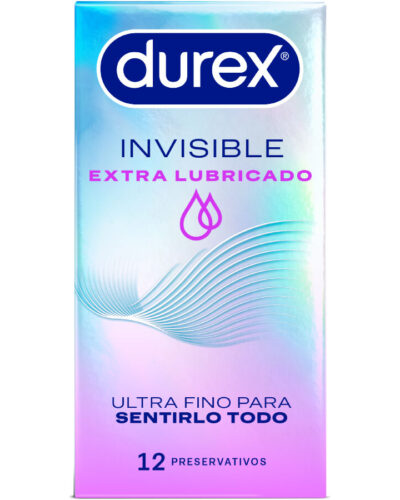 Durex - Extra Lubricated Invisible Condoms 12 Units