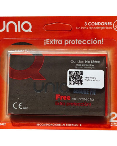 Uniq - Secure Fit Latex-Free Condoms 3 Units