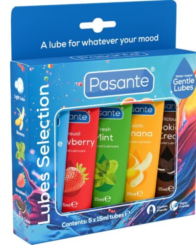 Pasante - Pack Assorted Flavor Lubricants 5 Units X 15 ml