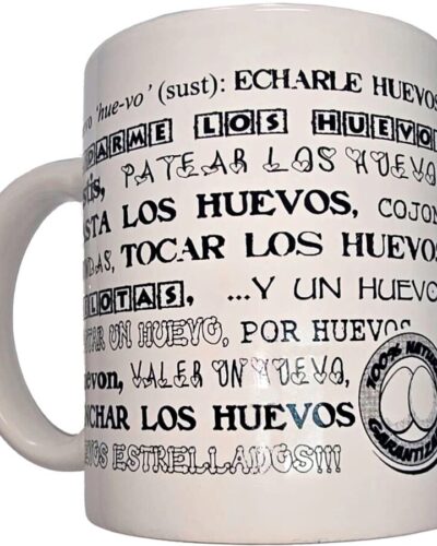 Diablo Picante - White Mug With Balls Synonyms 370 ml