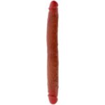 Get Real - Double-Ended Silicone Dildo Caramel 35 cm