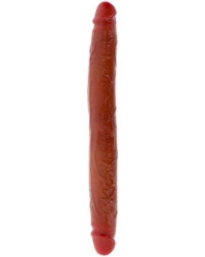 Get Real - Double-Ended Silicone Dildo Caramel 35 cm