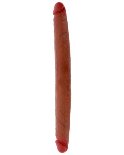 Get Real - Double-Ended Silicone Dildo Caramel 40 cm