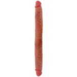 Get Real - Double-Ended Silicone Dildo Caramel 46 cm