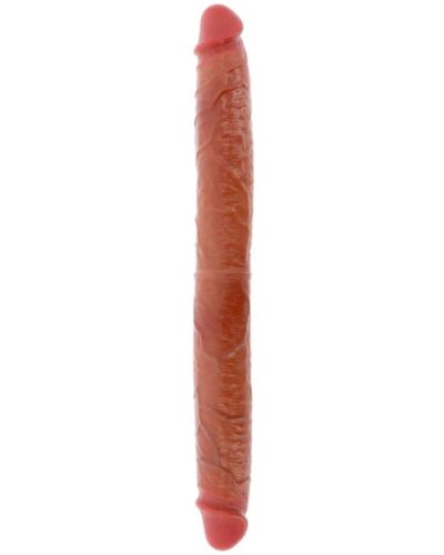 Get Real - Double-Ended Silicone Dildo Caramel 46 cm