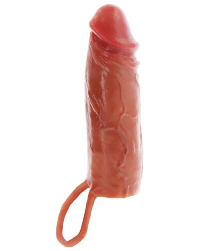 Get Real - Hydrated Skin Silicone Penis Sleeve Caramel 16 cm