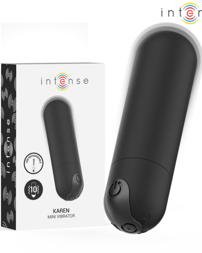 Intense - Karen Mini Rechargeable Vibrating Bullet Black