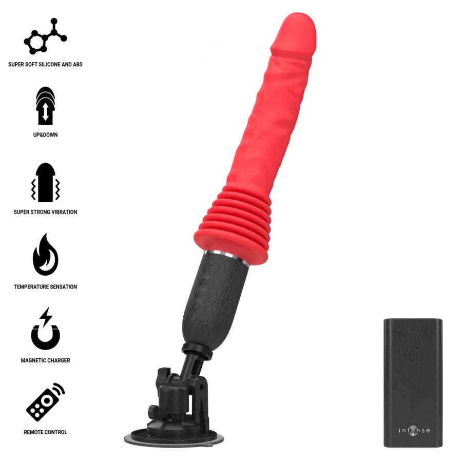 Intense - Cynthia Remote Control Thrusting Vibrator With Heat - Image 2