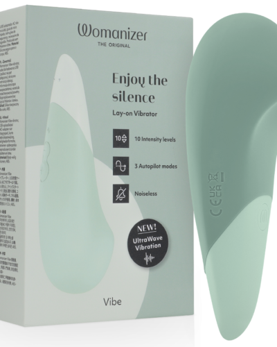 Womanizer - Vibe Lay-On Silent Vibrator Sage