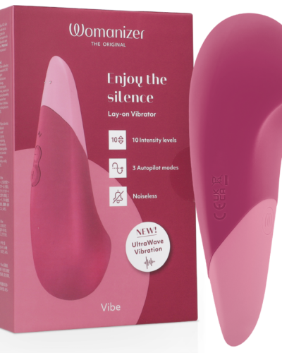Womanizer - Vibe Lay-On Silent Vibrator Dusky Pink