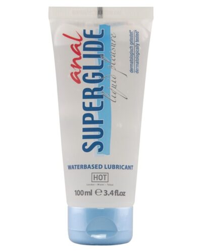 Hot - Anal Superglide Liquid Pleasure Waterbased Lubricant 100 ml