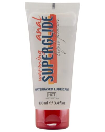 Hot - Anal Superglide Warming Liquid Pleasure Waterbased Lubricant 100 ml
