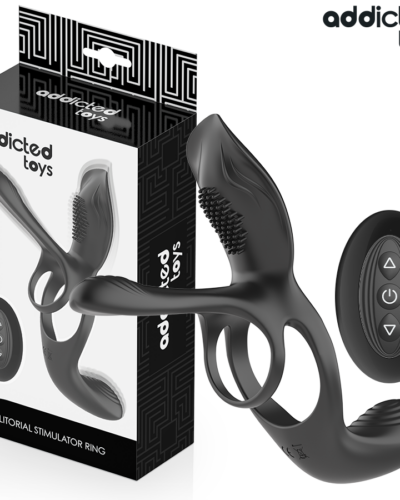 Addicted Toys - Double Penis Ring with Clitoral Stimulator