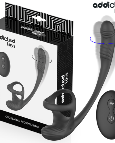 Addicted Toys - Anal Plug With Vibration And 360 Waving And Testicle Stimulator