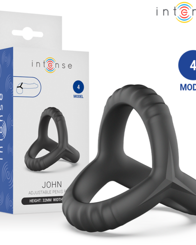 Intense - John Adjustable Triple Penis Ring Model 4