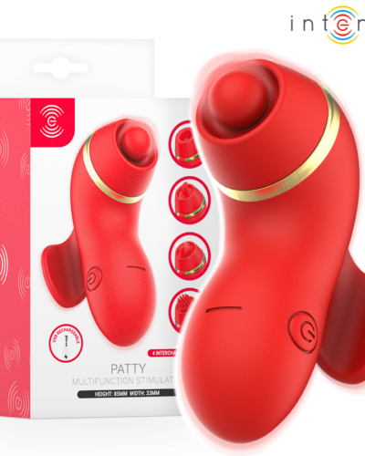 Intense - Patty Stimulator with 4 Heads, Suction, Tapping, Tickling and Licking