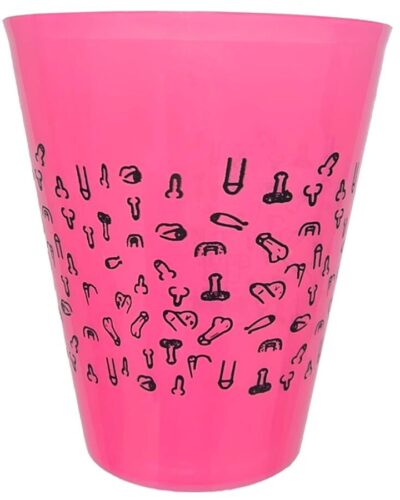 Diablo Picante - Fuchsia Cup 500 ml With Black Penises