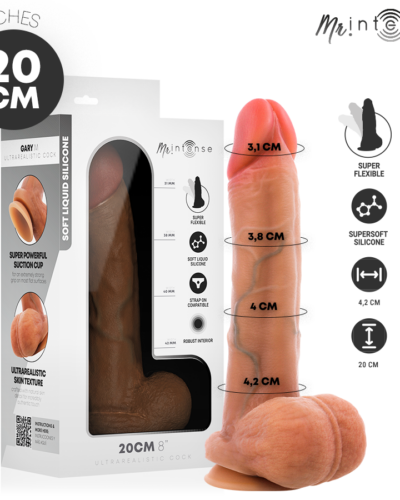 Mr Intense - Gary M Ultra-Realistic Cock with Testicles 20 cm -Ø- 4.2 cm