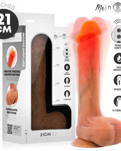 Mr Intense - Bradley Vibrator Dildo with Heat Effect and Remote Control 21 cm -Ø- 4.2 cm