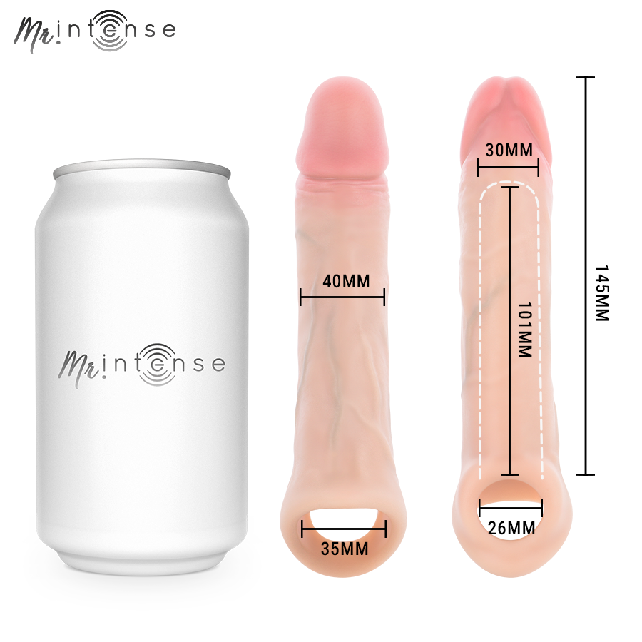 Mr Intense - Simon M Silicone Penis Sleeve 14.5 cm -Ø- 4 cm - Image 5