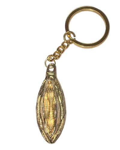 Diablo Picante - Metal Keychain With Gold Lips