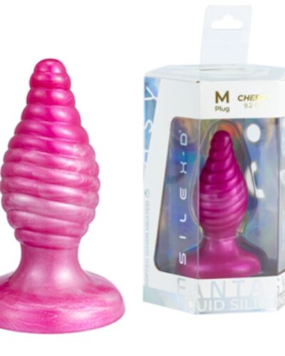 Silexd - Cherry Anal Plug Fantasy Liquid Silicone Thermoreactive Pink 9.2 cm