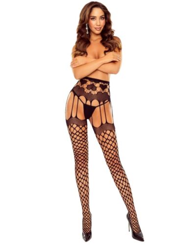 Passion - S031 Black Fishnet Tights One Size