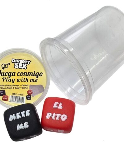 Diablo Picante - Dice Game Verb + Body Part With Cup
