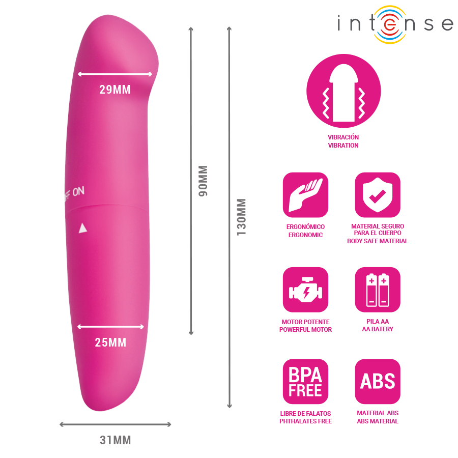 Intense - Phil G-Spot Vibrator Pink 13 Cm - Image 3