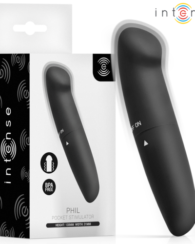 Intense - Phil G-Spot Vibrator Black 13 Cm