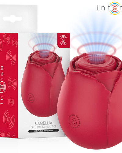 Intense - Camellia Clitoral Suction Rose by Waves Bordeaux