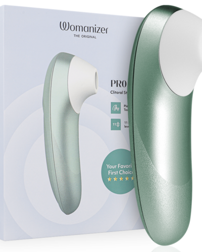 Womanizer - Pro Vibrant Clitoral Stimulator Sage Green
