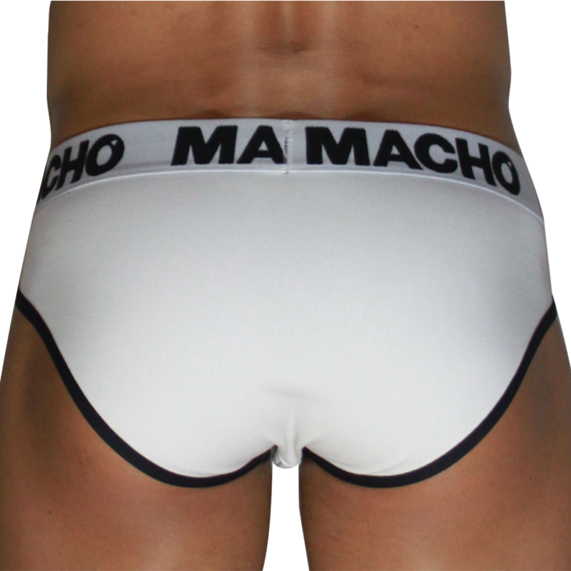 Macho - Mch006 Classic Slip White + Black Xl - Image 3