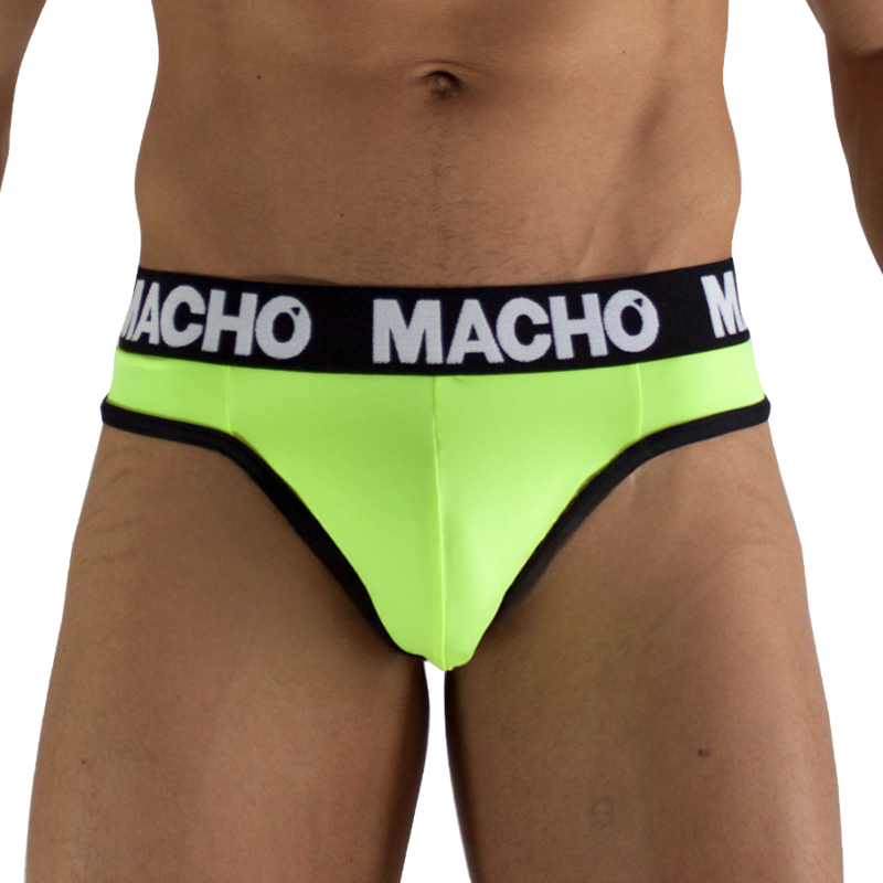 Macho - Mtg001 Fluorescent Yellow Thong Size L - Image 2
