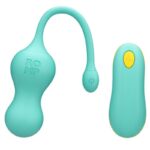 Romp - Cello Multifunction Vibrating Egg Turquoise Remote Control