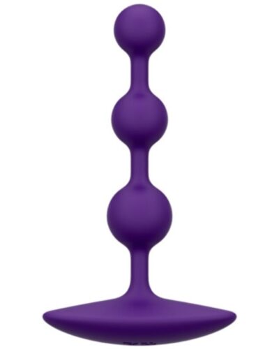 Romp - Amp Purple Flexible Silicone Anal Beads 12.5 cm Purple