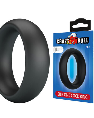 Crazy Bull - Elio Silicone Cock Ring Black