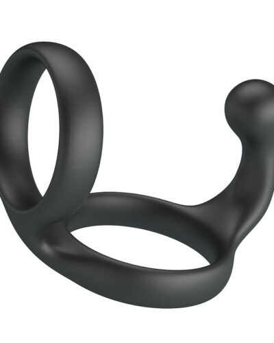 Crazy Bull - Florian Double Cock and Ball Ring Black