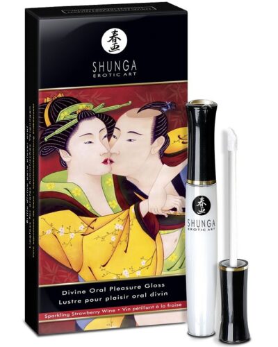 Shunga - Divine Lip Gloss Strawberry  Cava